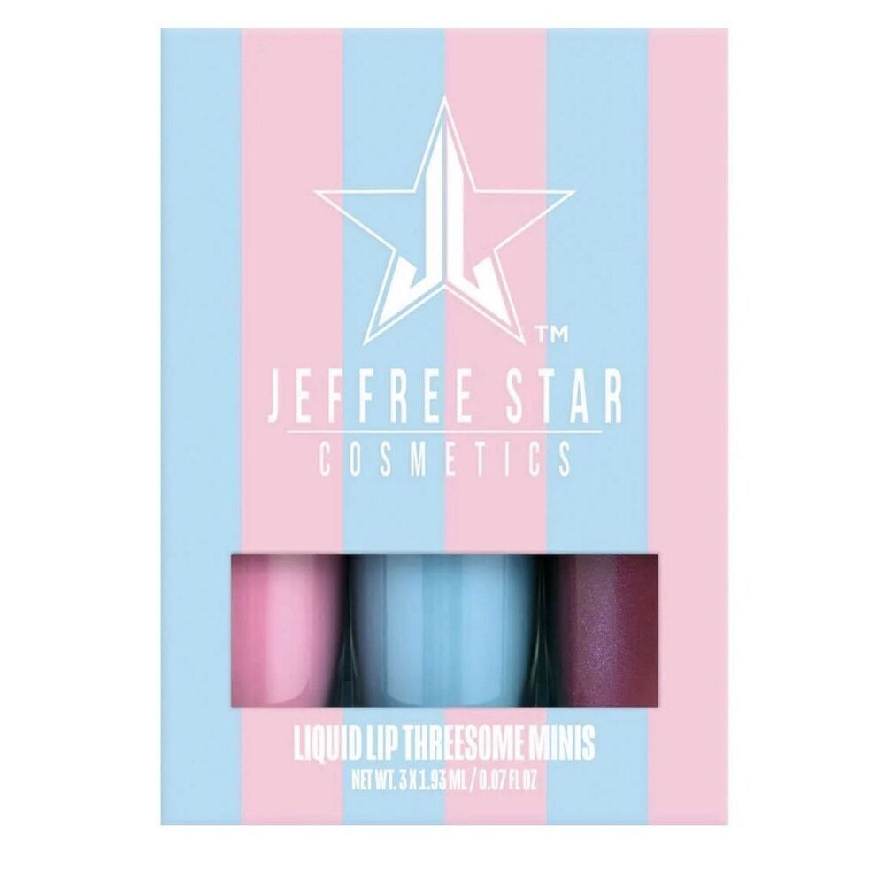 Jeffree Star Cosmetics Authentic Cotton Candy Liquid Lip Threesome Minis New!